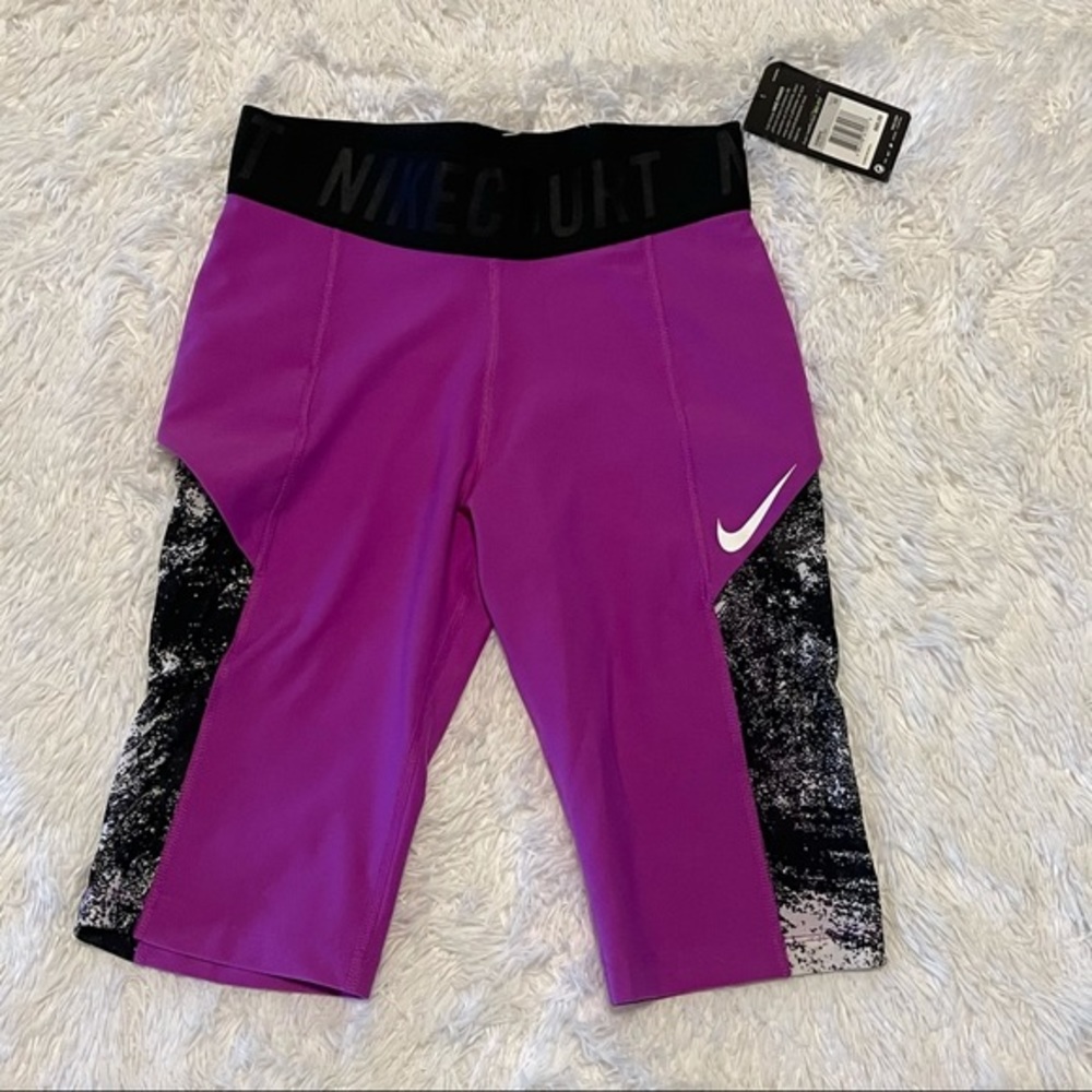 Nike Power Women’s Dri-Fit Women's Purple Tennis Athletic Shorts NWT